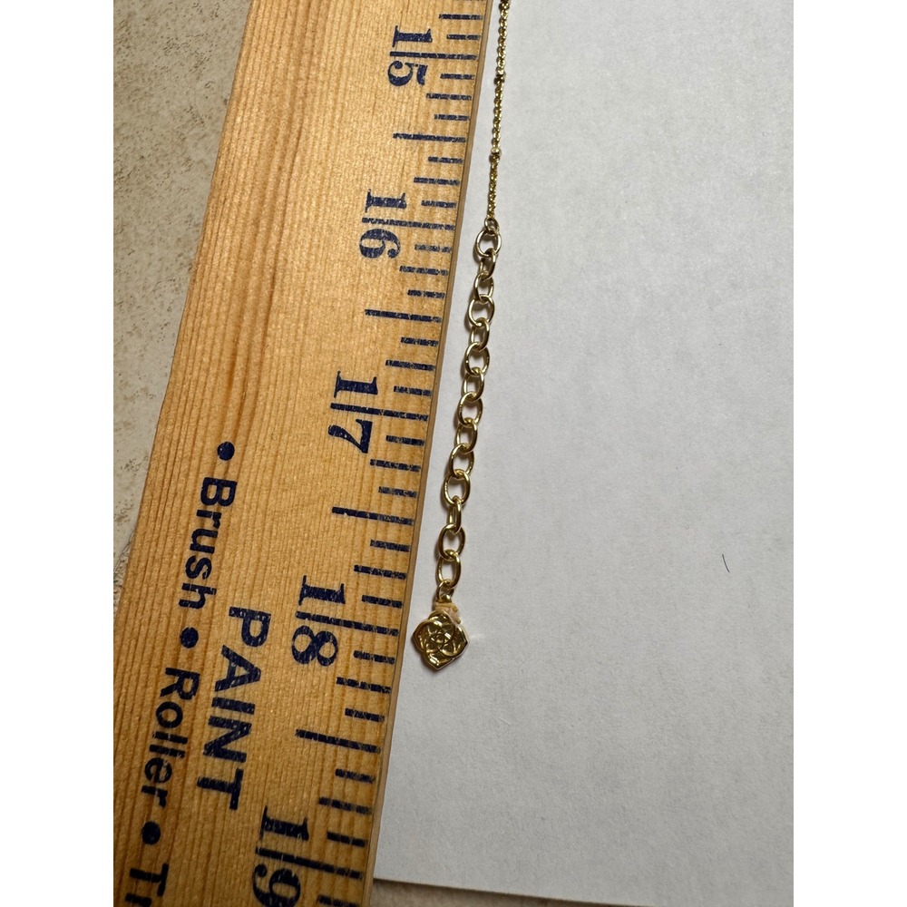 Kendra Scott Lillia Butterfly Strand Necklace Gold Pave Crystal Dainty Jewelry - Picture 5 of 5